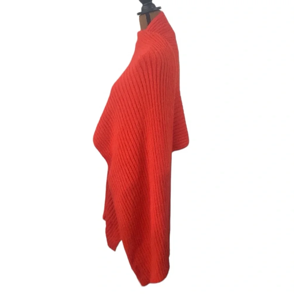 Mersea Chalet plush ribbed knit long scarf in Aperol